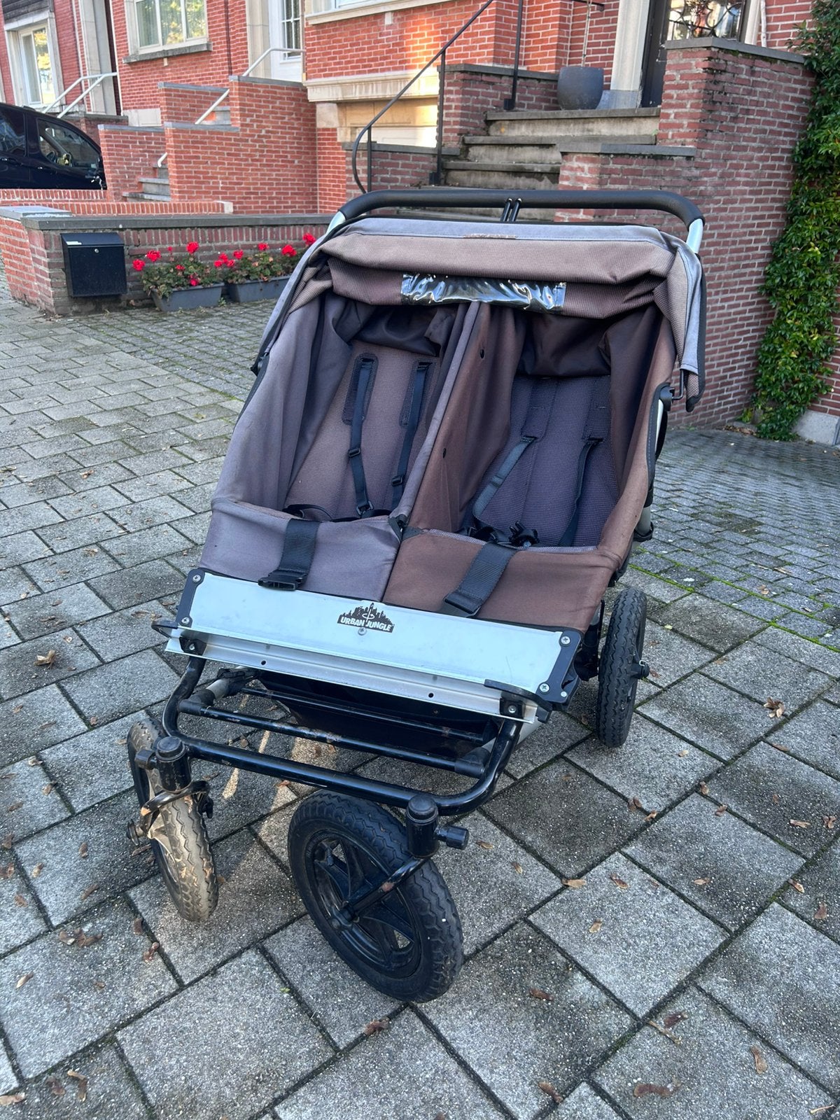 Urban Jungle dubbele buggy, Kinderen en Baby's, Ophalen, Gebruikt, Kinderwagen of Buggy