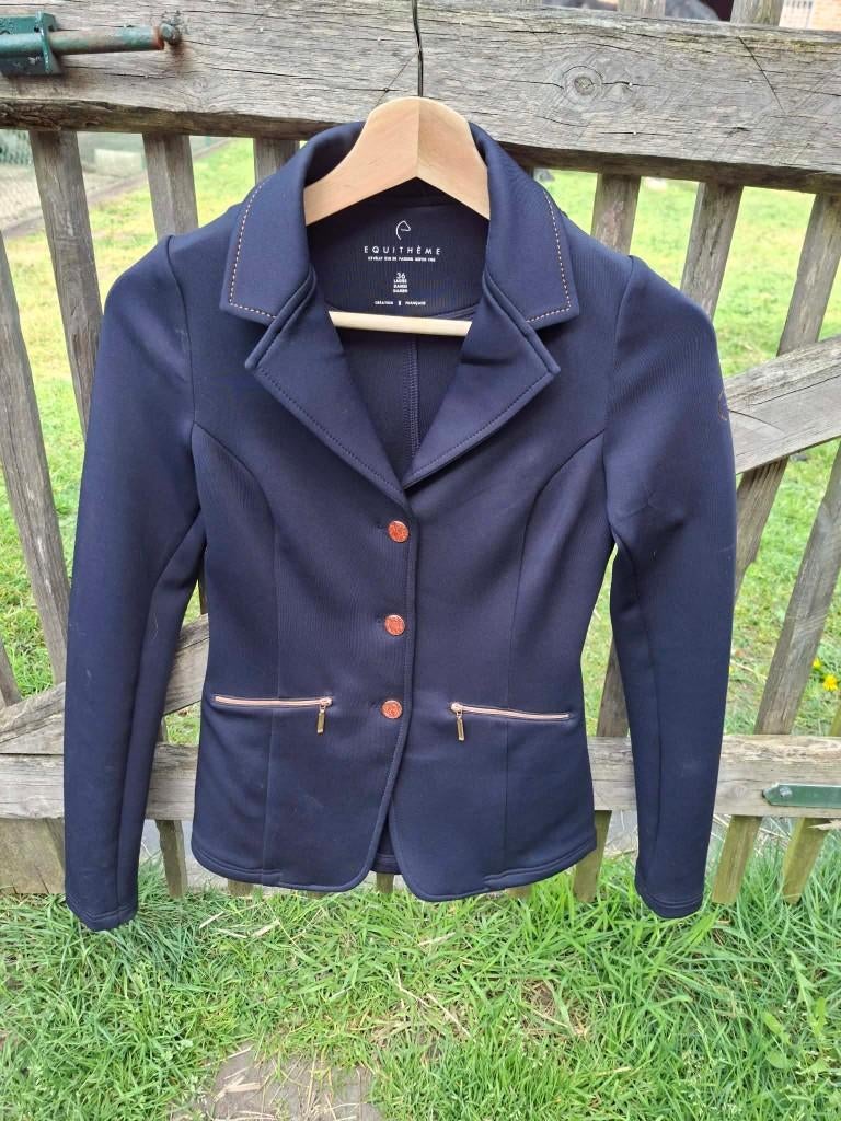 Wedstrijdjas Equithéme maat 36, Dieren en Toebehoren, Paardrijkleding, Ophalen, Zo goed als nieuw, Kinderen, Bovenkleding