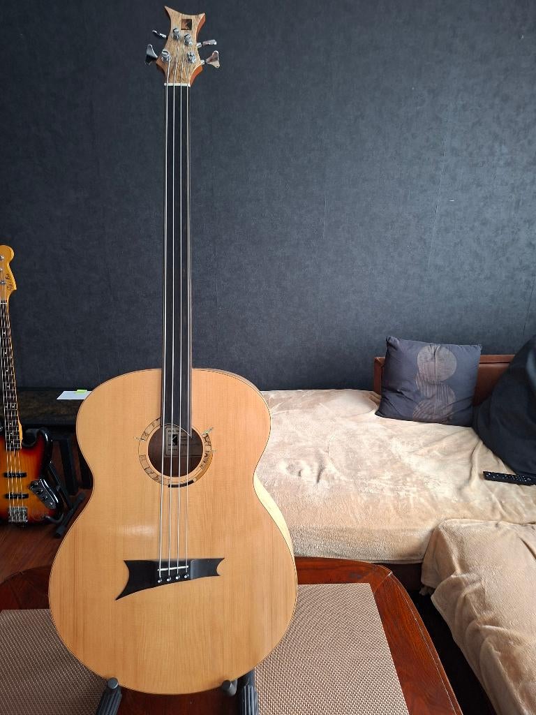 Akoestische Fretless Bas, Musique & Instruments, Enlèvement, Comme neuf
