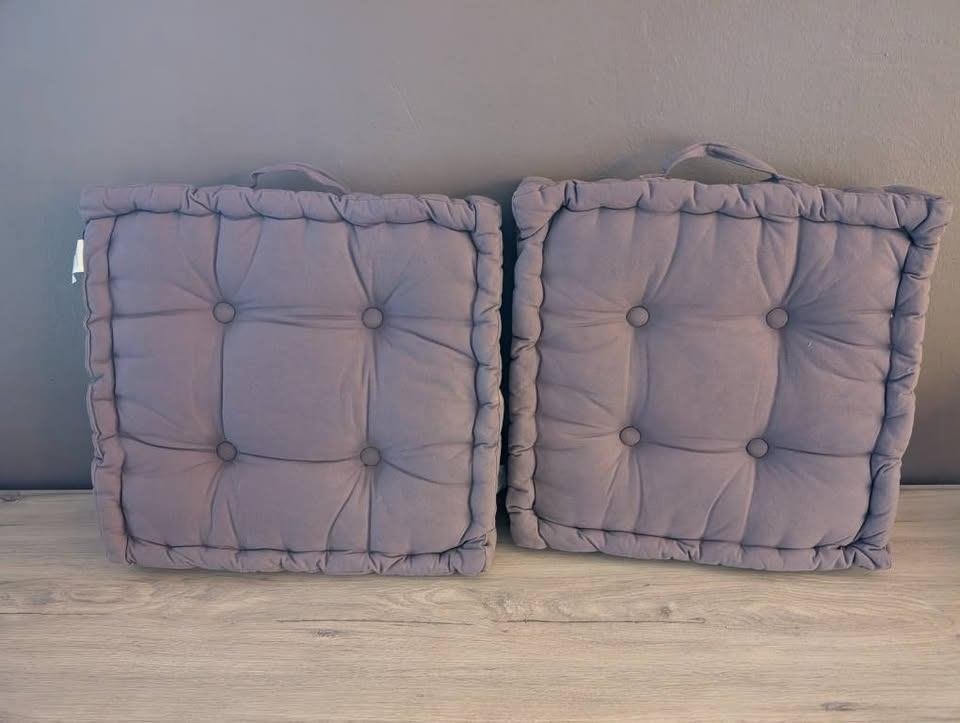 Lot de 2 coussins de sol épais Tertio 50x50cm, Maison & Meubles, Accessoires pour la Maison | Coussins, Enlèvement, Utilisé