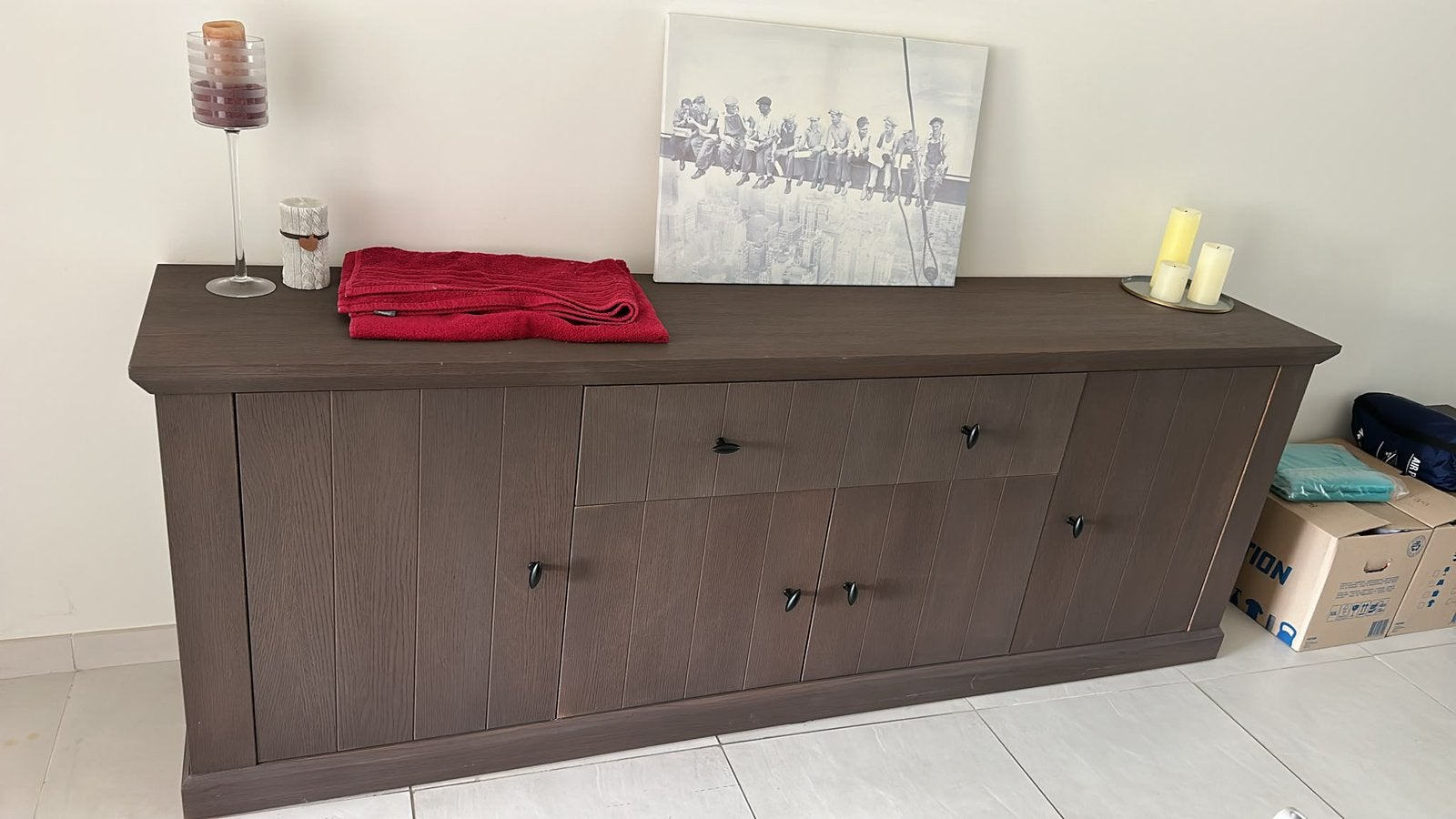 Salon te koop massief eikenkasten zithoek, Huis en Inrichting, Ophalen, Zo goed als nieuw