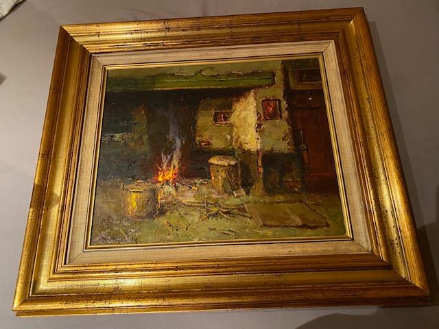 Peinture d'Albert Demoen, Antiquités & Art, Art | Peinture | Classique, Enlèvement