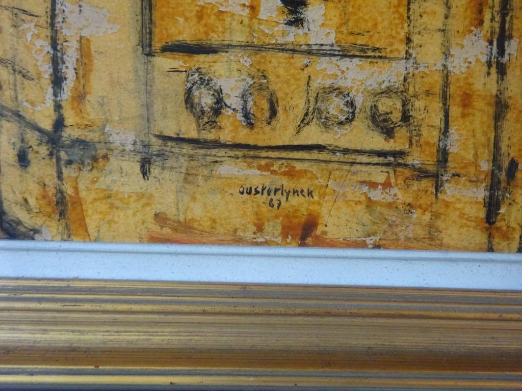 Jean Oosterlynck, GT, 60 x 50, Straat in Parijs 1967, Ophalen of Verzenden