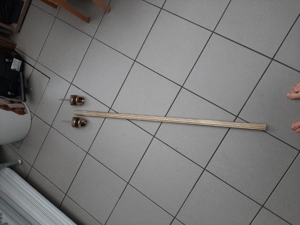 Vergulde kapstok (voor in de hoek), voor kleerhangers, Huis en Inrichting, Woonaccessoires | Kapstokken, Ophalen, Zo goed als nieuw