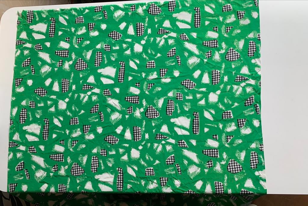 Vintage lap stof 2.40x90 fifties-sixties, Hobby en Vrije tijd, Stoffen en Lappen, Overige materialen, 200 cm of meer, Ophalen of Verzenden