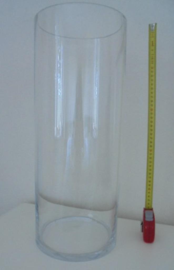 VAAS HELDER CILINDER 50 h X 20 dia NIEUW, Huis en Inrichting, Ophalen of Verzenden, Nieuw, Overige kleuren, Glas