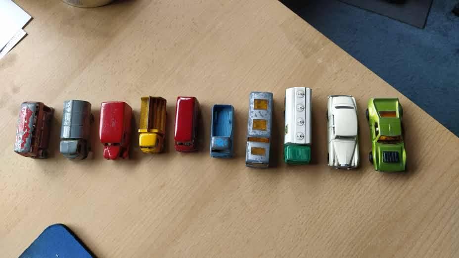 10 x oude MATCHBOX, JAREN 50, made by Lesney Ltd, Ophalen of Verzenden, Gebruikt, Overige typen, Lesney