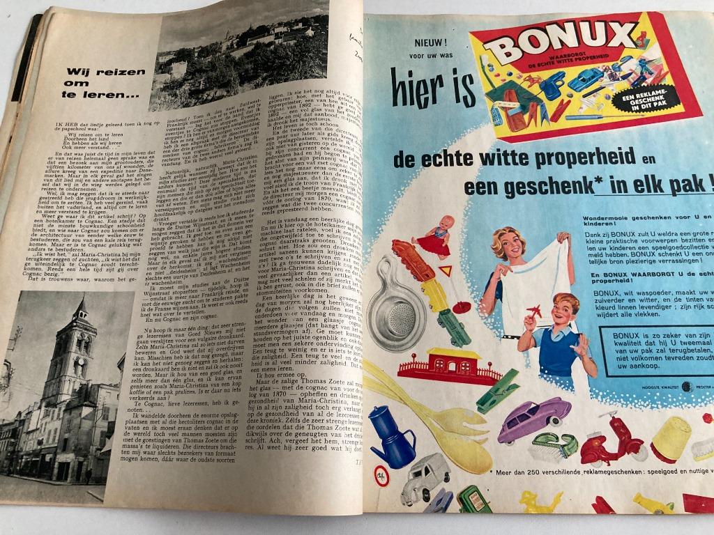 Art. Romy en Alain, Reclame Bonux, Zwarte Kat, Imperial,, Verzamelen, Ophalen of Verzenden, 1940 tot 1960, Tijdschrift