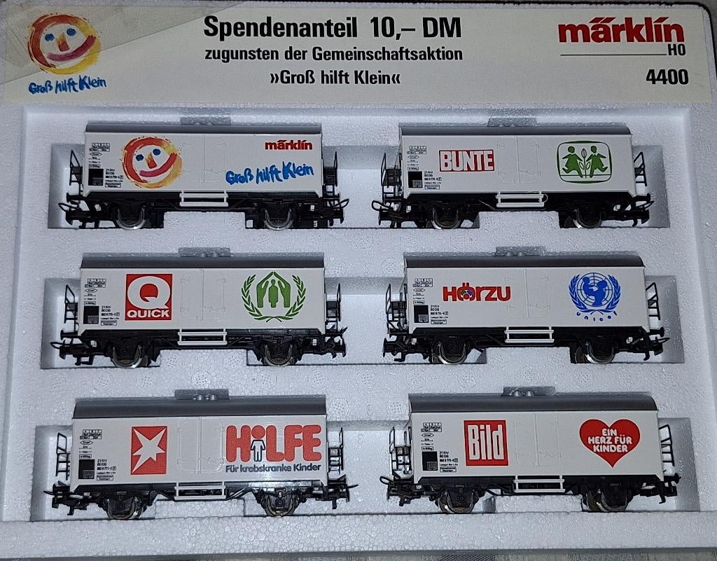 Märklin HO 4400 set van 6 koelwagens van de DB, Enlèvement ou Envoi, Comme neuf, Wagon, Märklin