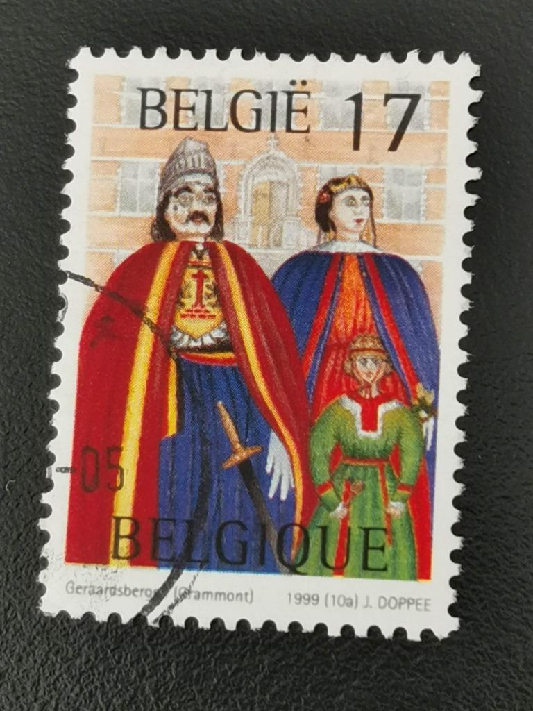 Belgique 1999 - folklore - Grammont, Enlèvement ou Envoi, Affranchi
