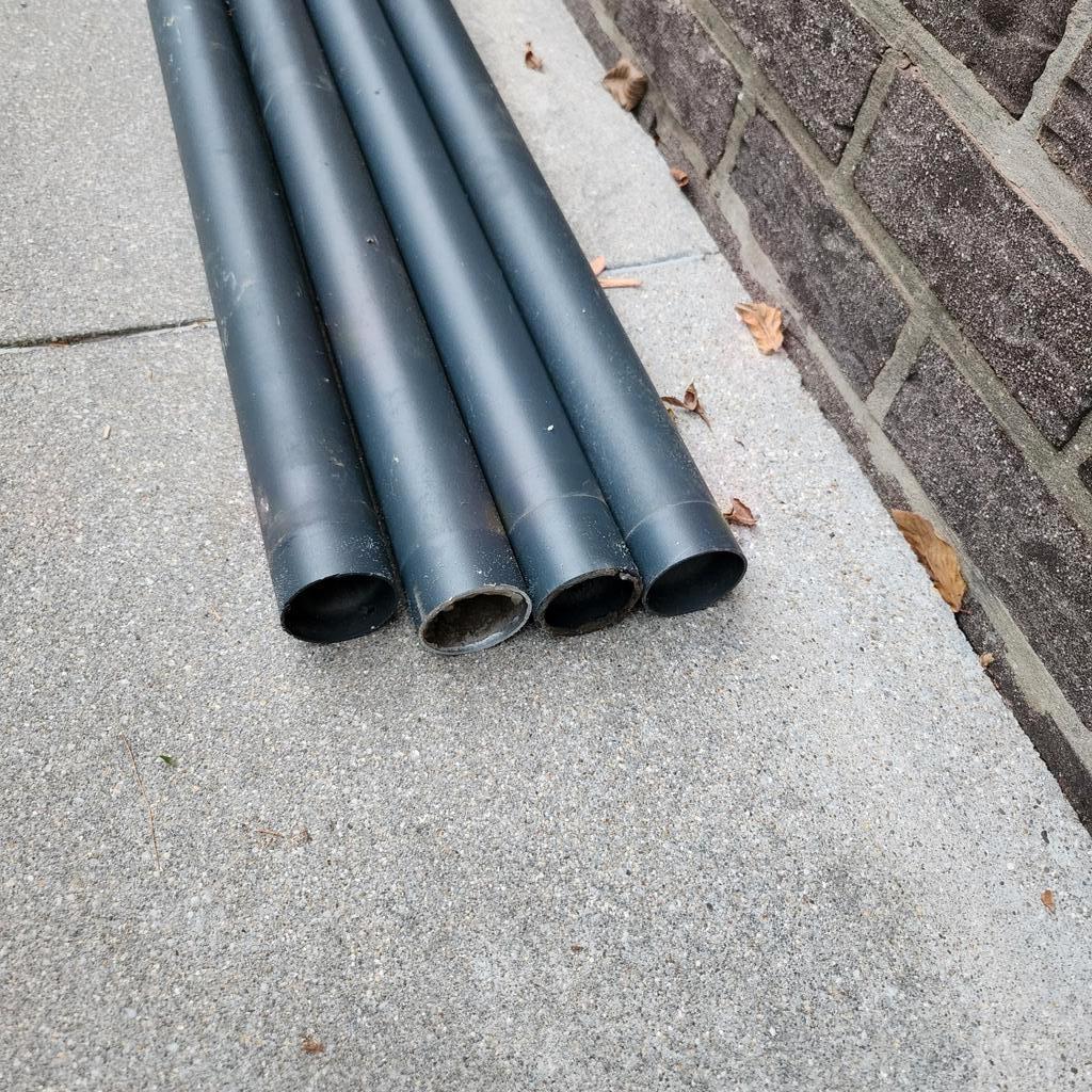Aluminium buizen en PVC toebehoren diameter. 50mm, Enlèvement, Comme neuf, Aluminium, Évacuation
