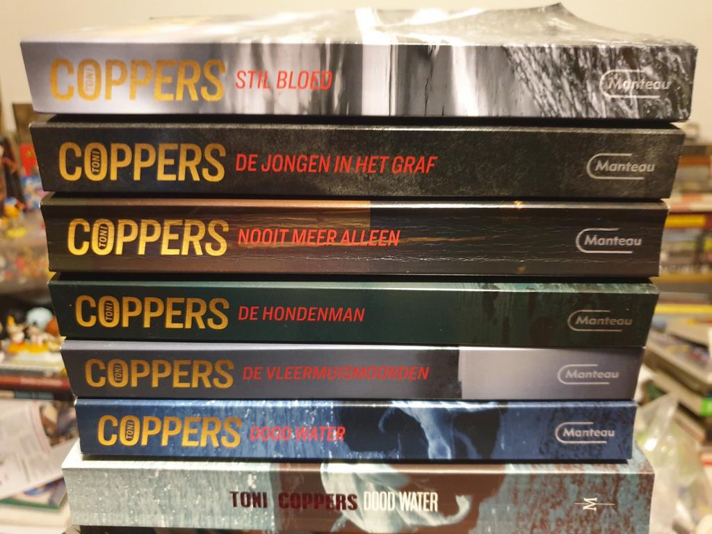 7 x BOEKEN Toni Coppers - Dood water / stil bloed / erfenis, Ophalen of Verzenden, Toni Coppers
