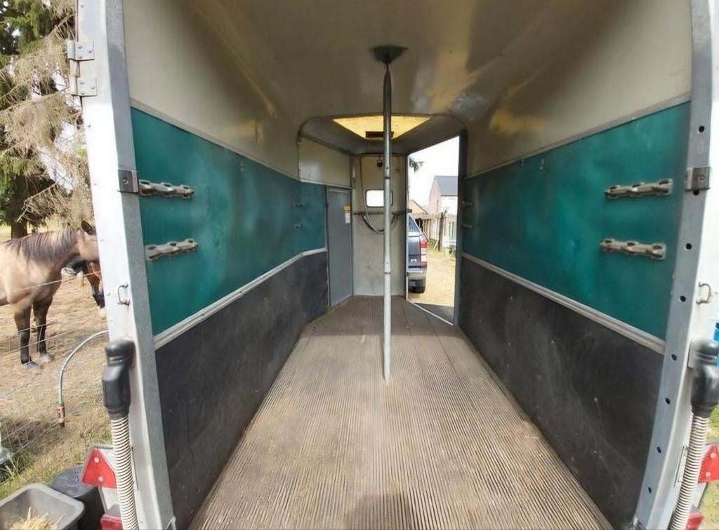 2paardstrailer TE HUUR, Ophalen, Gebruikt, Aluminium, 2-paards trailer