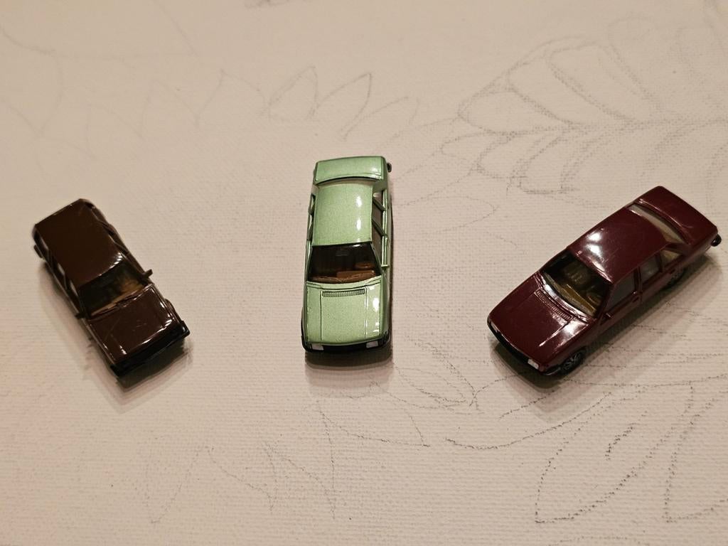 Lot 3 miniatures HO Opel, Verzenden