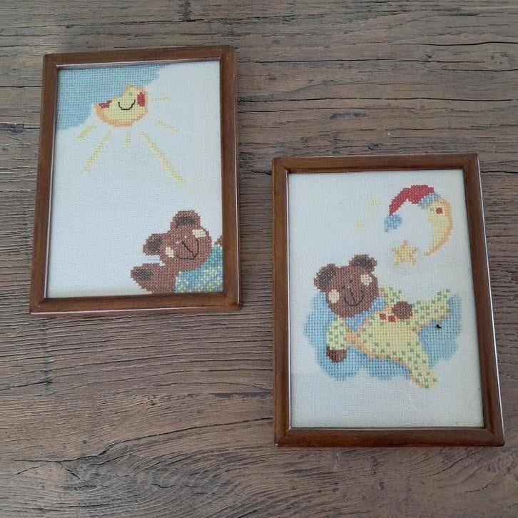 2 kadertjes voor babykamer, Ophalen of Verzenden, Zo goed als nieuw