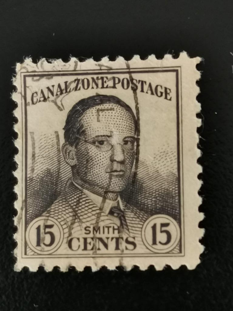 Panama Canal Zone 1928 - bekende personen - Smith, Ophalen of Verzenden, Gestempeld, Midden-Amerika