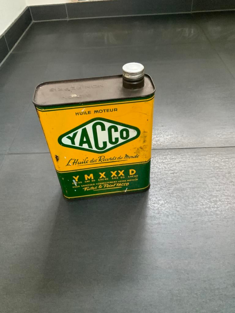 Bouteille d'huile moteur Yacco ancienne, Enlèvement ou Envoi