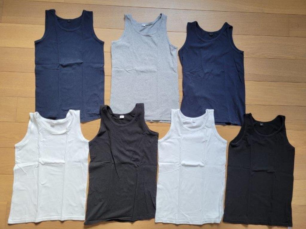 pakket onderhemdjes maat 158-164 (valt als 152), Ophalen of Verzenden, Gebruikt, Jongen, Nacht- of Onderkleding