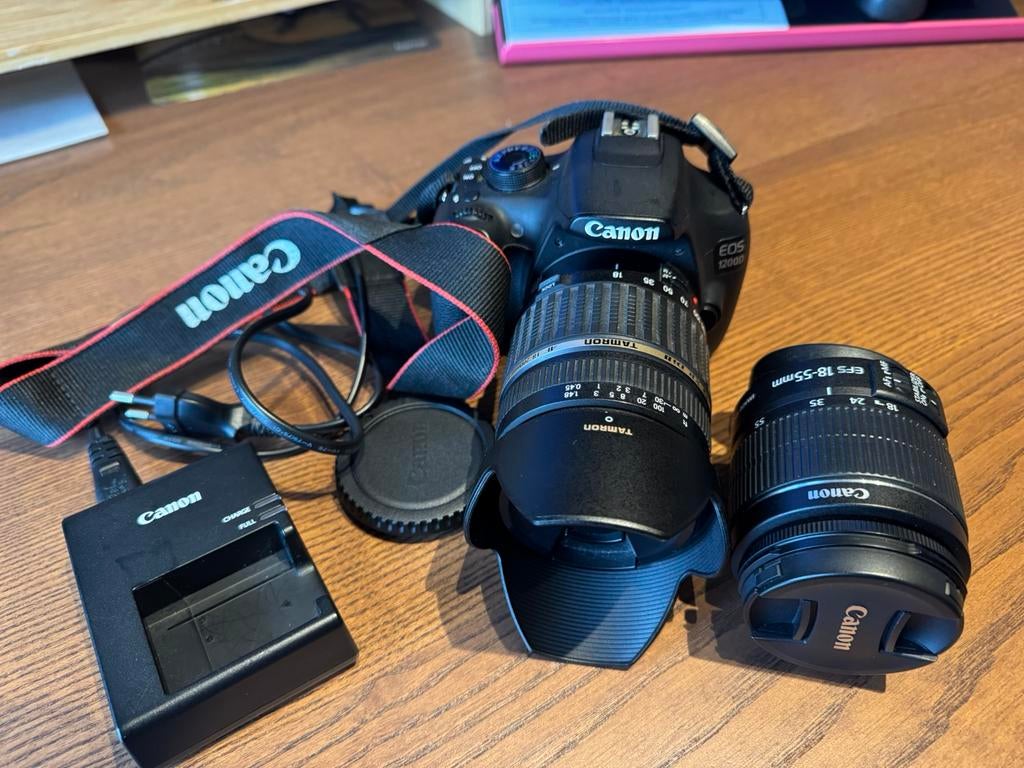 Canon EOS 1200d + 2 lenzen, Audio, Tv en Foto, Ophalen of Verzenden, Zo goed als nieuw, Canon