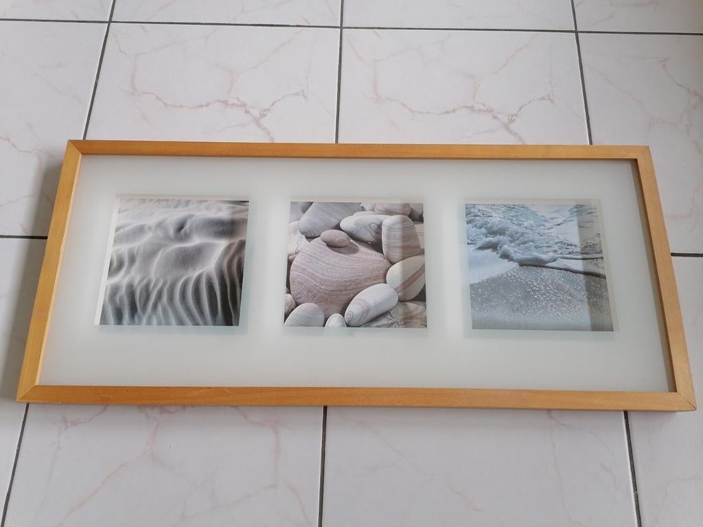 Kader met zeezichten, Huis en Inrichting, Minder dan 50 cm, Gebruikt, 50 tot 75 cm, Ophalen of Verzenden