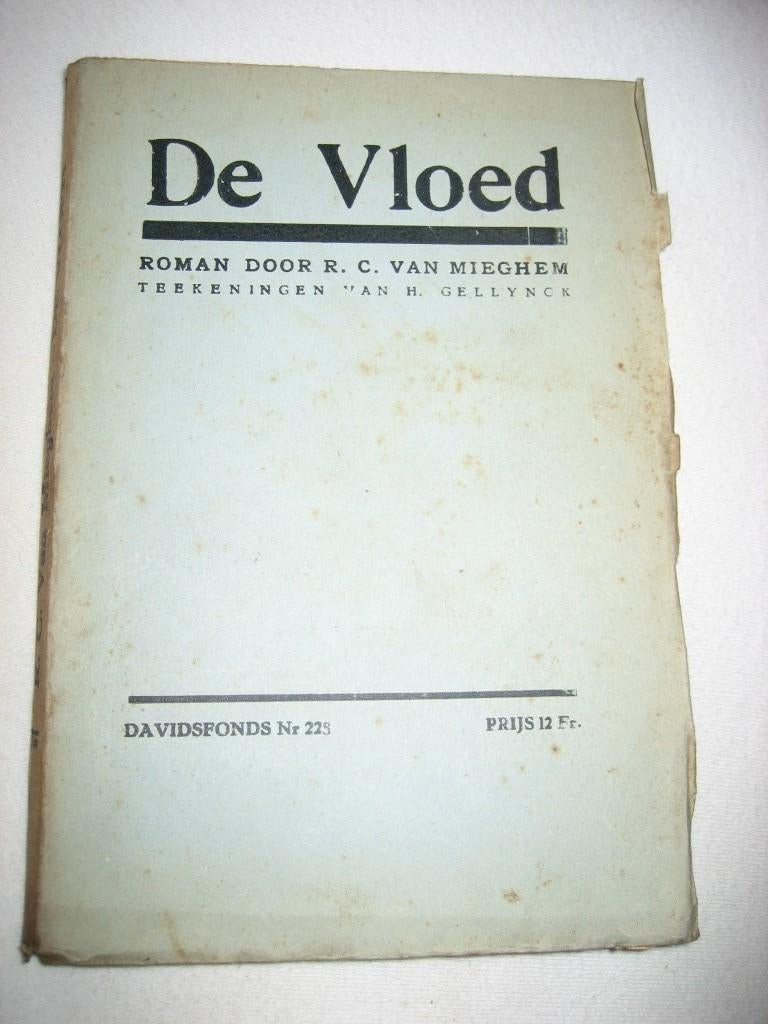 R.C. Van Mieghem - De vloed - tekeningen Gellynck, Antiquités & Art, Enlèvement ou Envoi