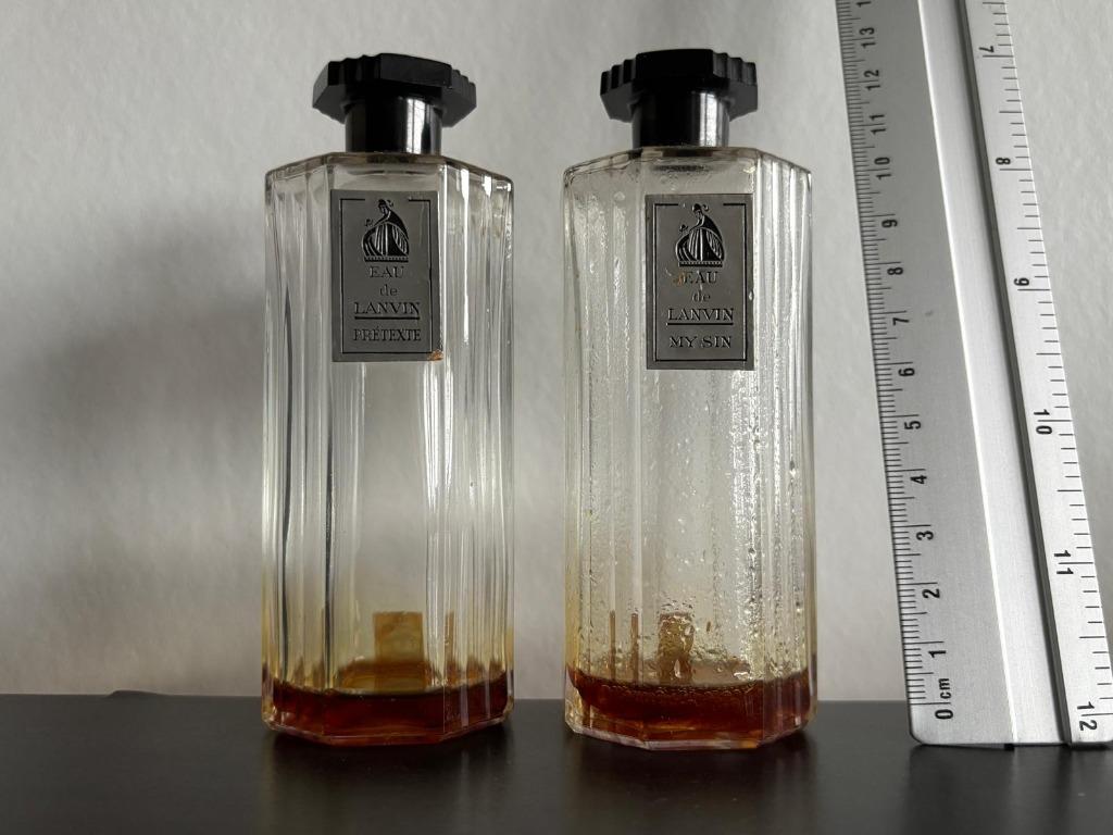Vintage Lanvin Parfumflesjes, Enlèvement ou Envoi, Utilisé, Bouteille de parfum