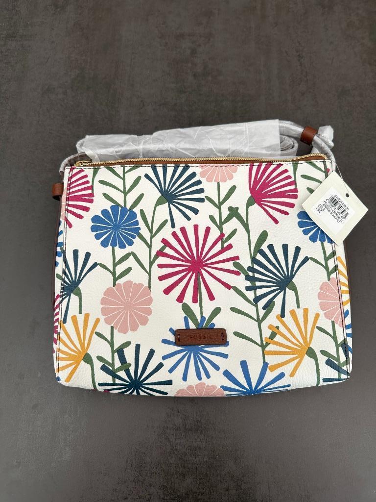 Sac à main Fossil Spring Bouquet - Neuf avec étiquette, Enlèvement ou Envoi, Neuf, Blanc, Sac à main