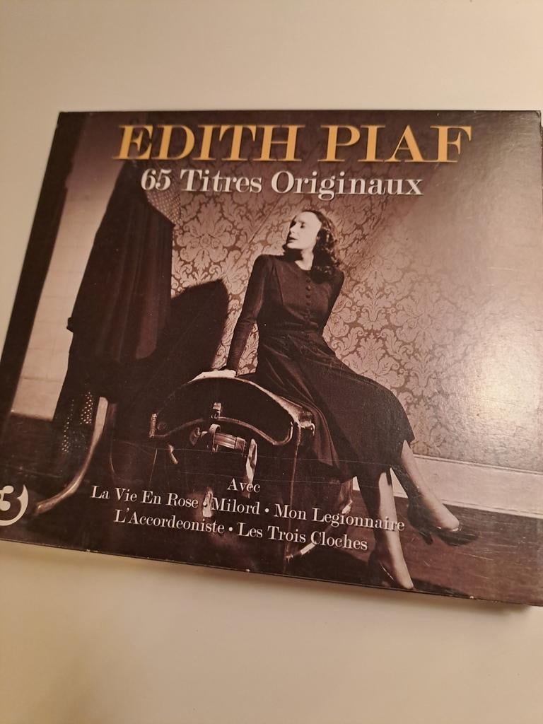 Edith Piaf ; 65 titres originaux 3 cd's, Ophalen of Verzenden, Zo goed als nieuw