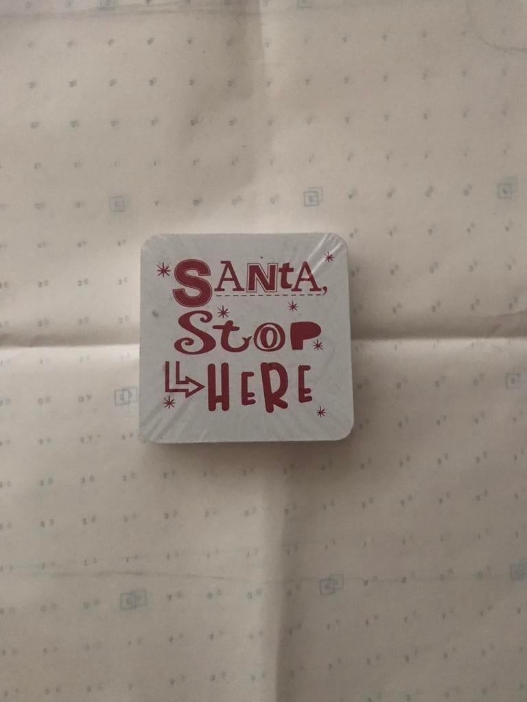 Kerstman quote bord, Diversen, Ophalen of Verzenden, Nieuw