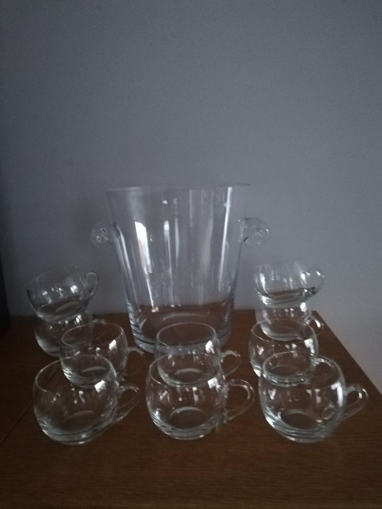 Glazen sangria set, Ophalen, Gebruikt