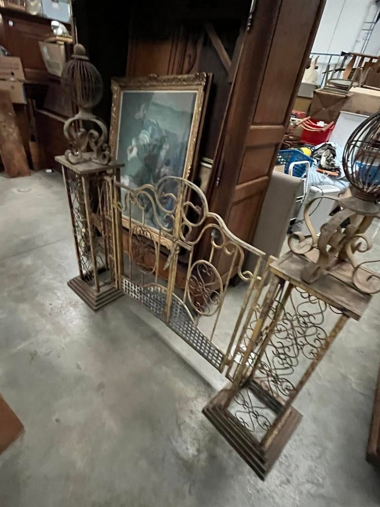 Portail ancien en fer forgé très unique, Enlèvement