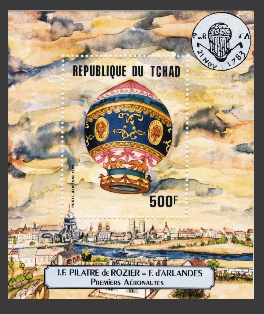 COURRIER AÉRIEN PILATRE DE ROSIER, Envoi, Non oblitéré