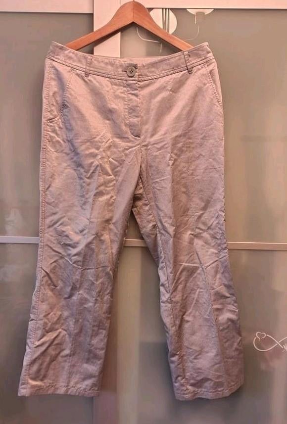 Grijze *normale rechte broek voor dames, maat 40 - Occas., Ophalen of Verzenden, Grijs, Lang, Gedragen