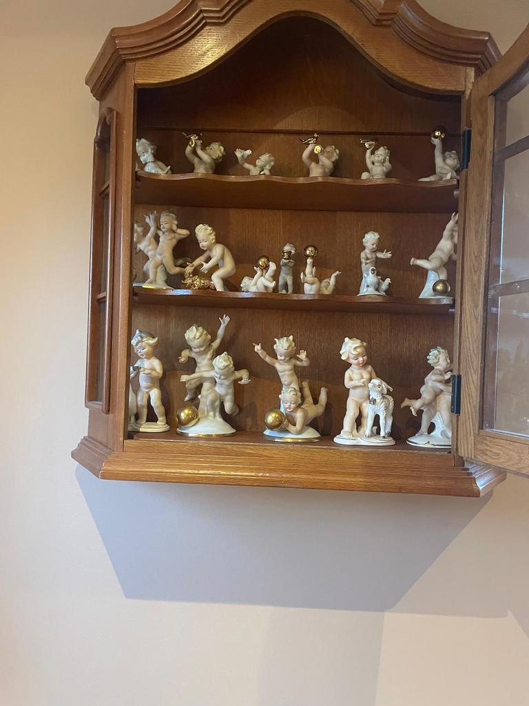 Set porseleinen engeltjes / putti –  18 stuks, Huis en Inrichting, Ophalen, Zo goed als nieuw