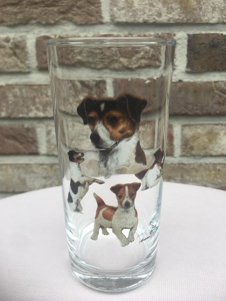 GLAS JACK RUSSELL ZO GOED ALS NIEUW, Ophalen of Verzenden, Zo goed als nieuw, Overige typen