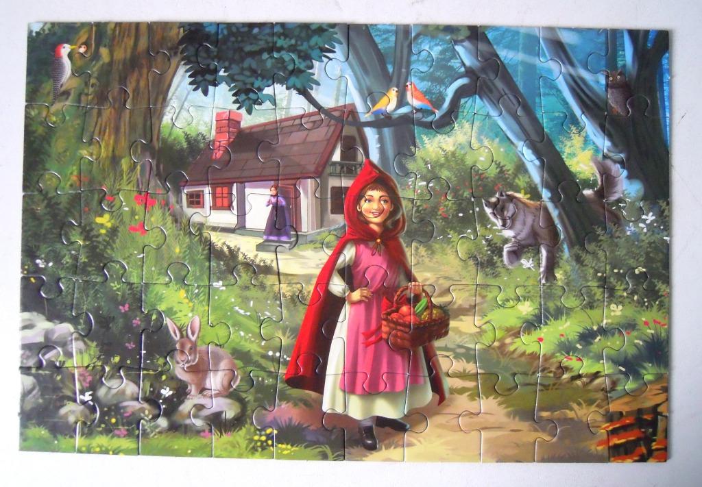 Oude puzzel van Roodkapje, Antiek en Kunst, Ophalen of Verzenden