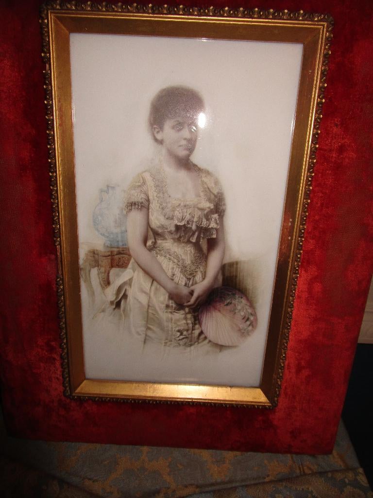 schilderij op porselein, Antiek en Kunst, Ophalen of Verzenden