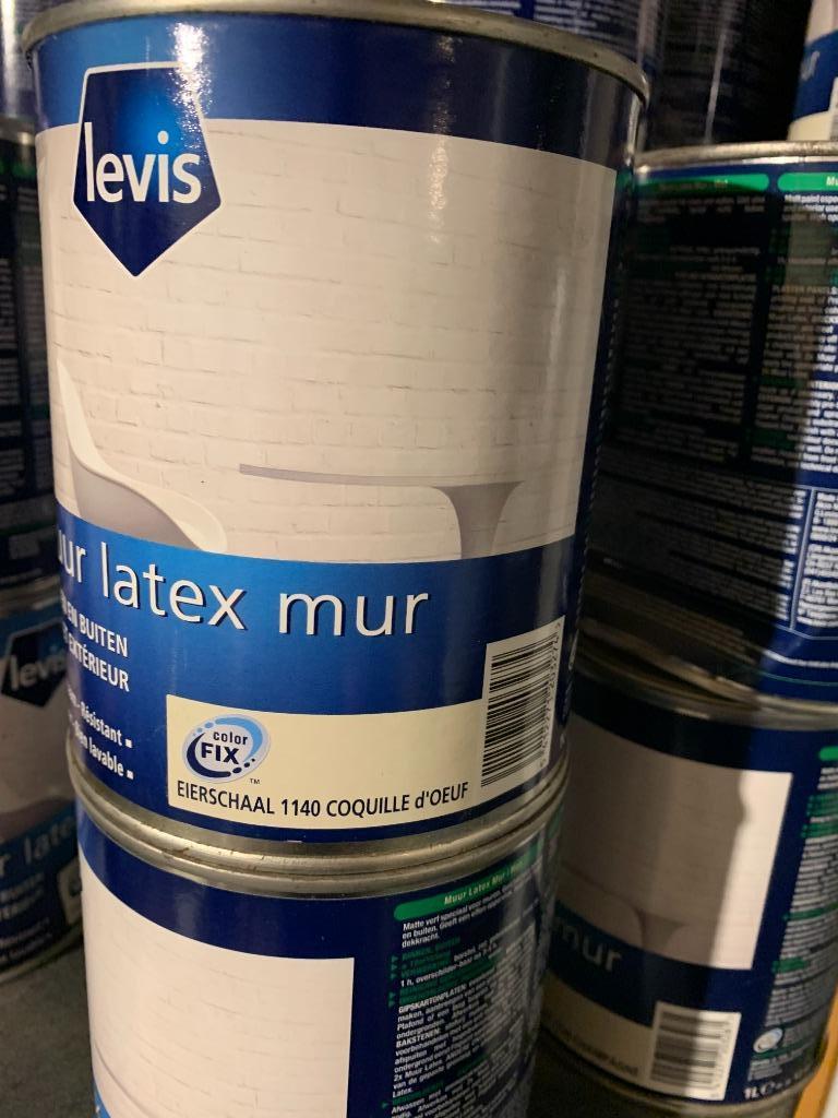 Peinture latex Levis 1L, Bricolage & Construction, Peinture, Vernis & Laque, Enlèvement ou Envoi, Neuf, Autres couleurs, Peinture