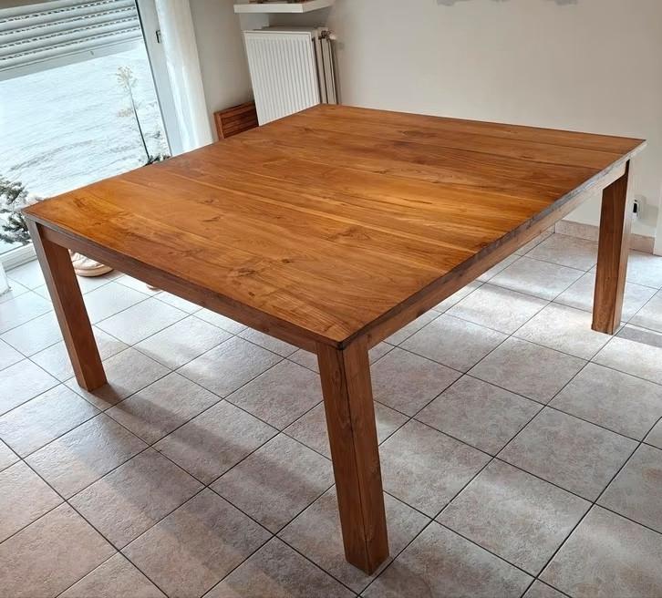 Tafel Teak., Ophalen, Gebruikt, Teakhout