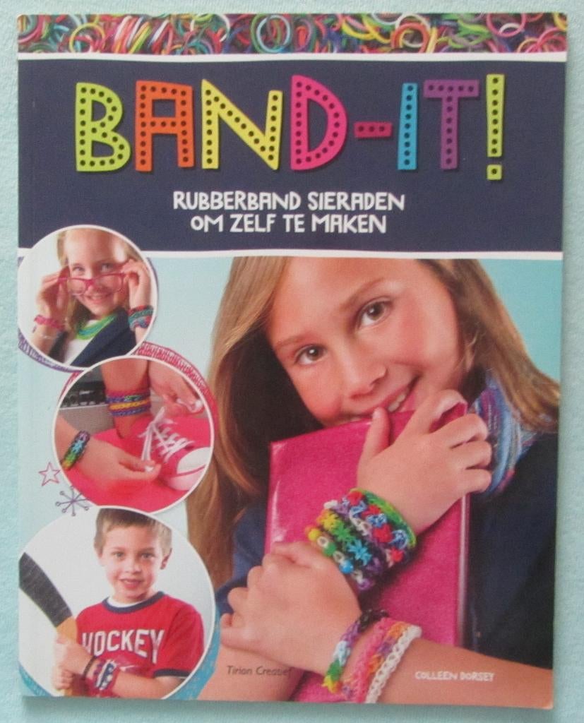 Band-it - Rubberband sieraden om zelf te maken - Boek, Livres, Loisirs & Temps libre, Utilisé, Fabrication de bijoux, Convient aux enfants