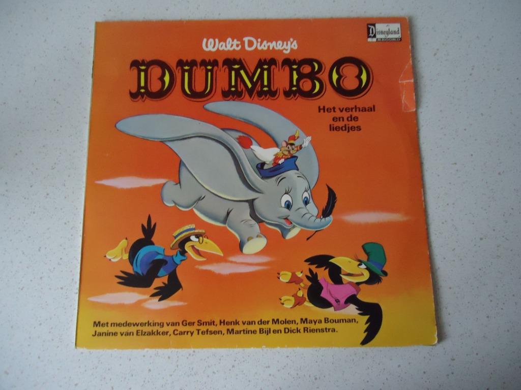 LP "Walt Disney's DUMBO" anno 1974., Ophalen of Verzenden, Gebruikt, Verhaal of Sprookje