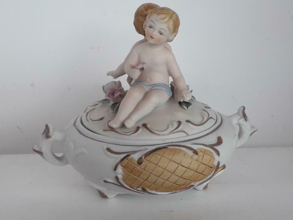 Porselein Biscuit - Bonbonnière, Antiek en Kunst, Antiek | Porselein, Ophalen of Verzenden
