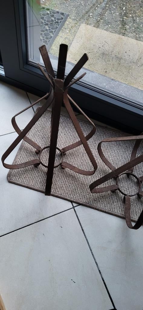2 garnitures métal 55 cm de haut, Enlèvement, Métal