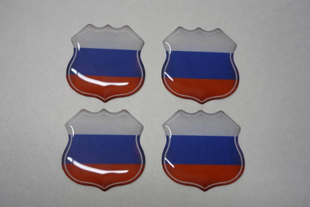 3D Rusland gel vlag stickers UV-bestendig, Verzamelen, Verzenden, Nieuw, Overige typen