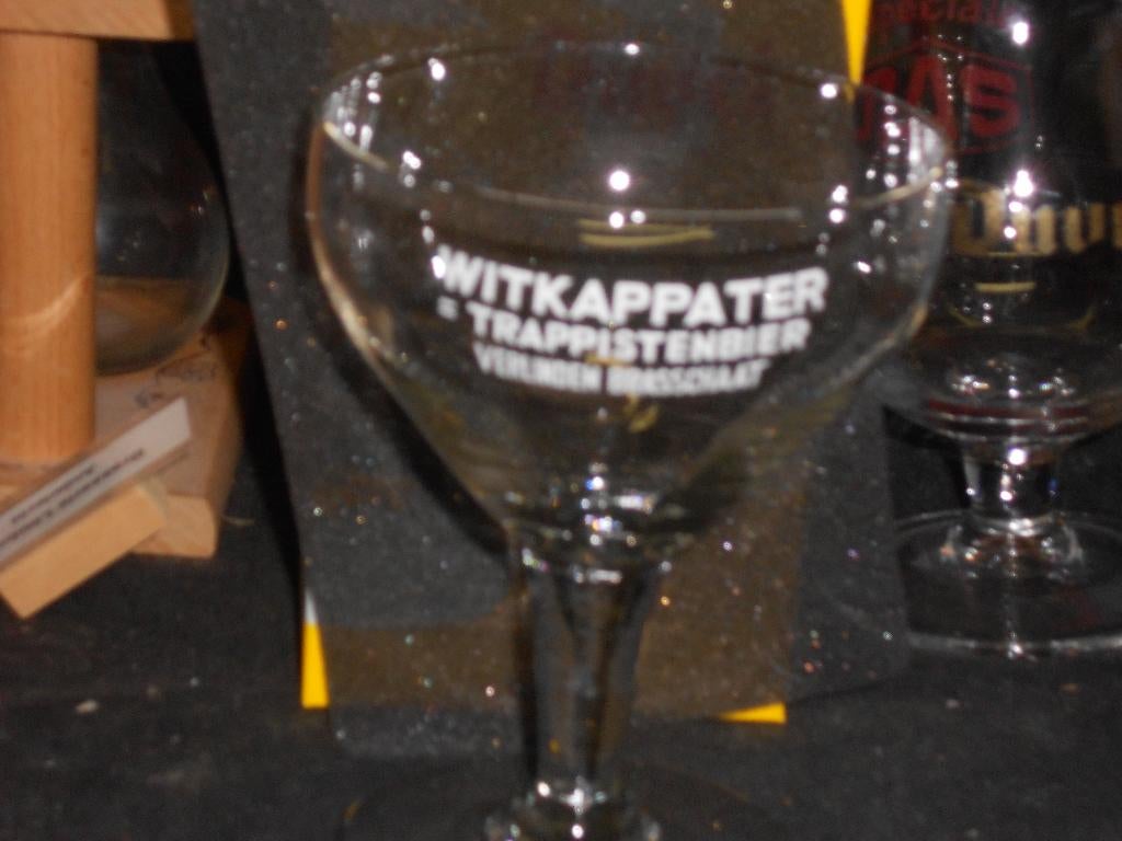 Bierglas.Witkap Pater .Brasschaat.Trappistenbier. D 154, Ophalen of Verzenden, Zo goed als nieuw, Glas of Glazen, Overige merken