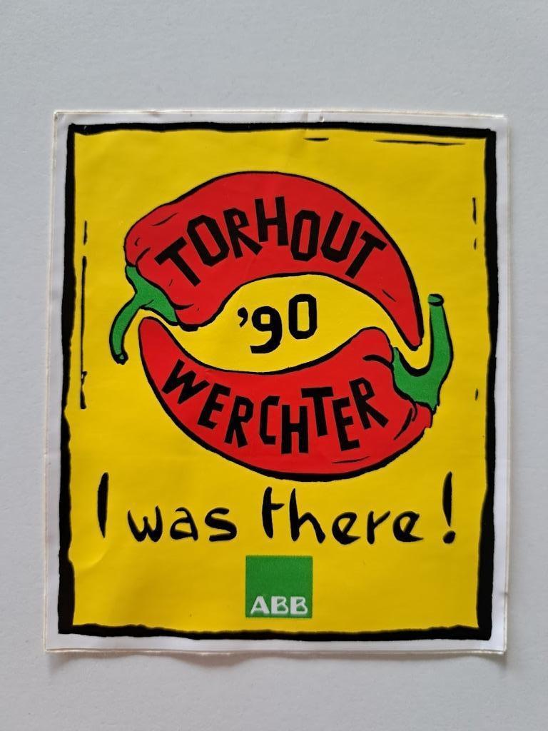 Vintage Sticker - Torhout - Werchter '90 - I Was there!, Verzamelen, Ophalen of Verzenden, Zo goed als nieuw, Film, Tv of Omroep