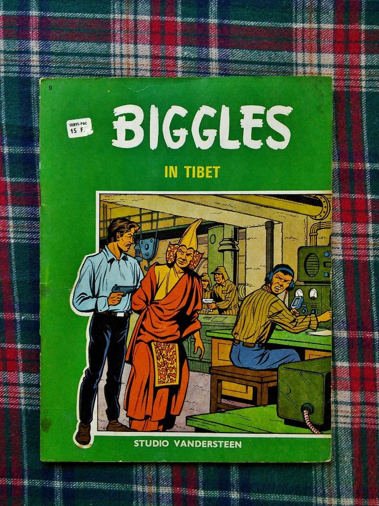Biggles 9 in Tibet - 1e druk 1967 goede staat, Eén stripboek, Ophalen of Verzenden, Gelezen