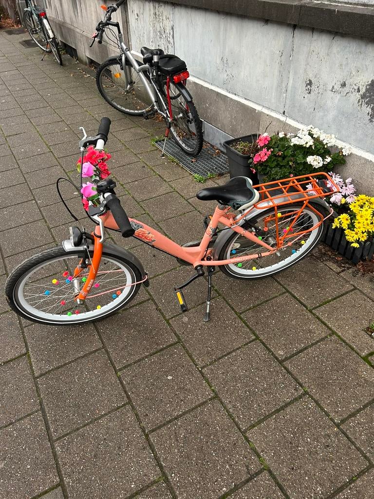 Meisjes fiets 22inch, Ophalen, Zo goed als nieuw, 22 inch, Handrem