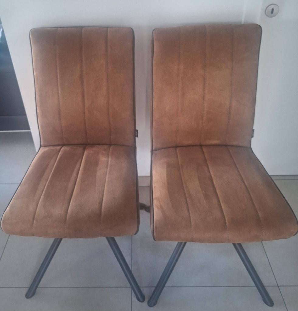 Cause de déménagement  2 chaises H&H modèle Elza, Autres couleurs, Comme neuf, Deux, Enlèvement