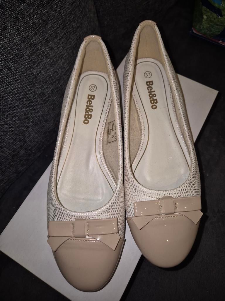 Beige Bel&Bo Ballerina’s met Strik – Maat 37, Ophalen, Beige